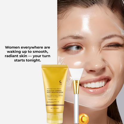 Reveal your glow overnight with Kojic Acid Turmeric Wrap